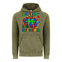 Vintage Olive autism is his superpower ripped Vintage Hoodie - Zillion Design Studio