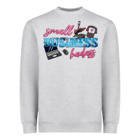 Heather Grey small business badass Heavyweight Sweatshirt - texasbilliewilder