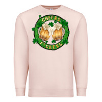 Pale Pink cheers fckers Premium Sweatshirt - MaliasSmallBusiness