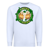 White cheers fckers Premium Sweatshirt - MaliasSmallBusiness