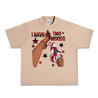 Burro I Have Two Moods Black and Red Sneakers Afro Girl Urban Heavy Tee - texasbilliewilder
