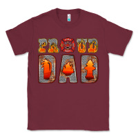 Burgundy proud dad Classic Tee - HRA Design Shop