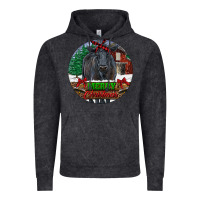 Black Angus Cattle Merry Christmas Vintage Hoodie | Teevron