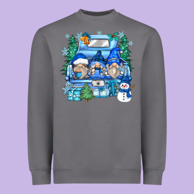 Heavyweight Sweatshirt snowman gnome truck