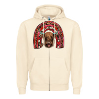 Sandshell valentines highland cow rainbow Zipper Hoodie - JahusDesignShop