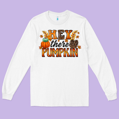 Hey There Pumpkin Long Sleeve Tee Designed By Racoondesign