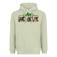 Matcha believe santa claus christmas Heavyweight Hoodie - Jasminsmagicworld
