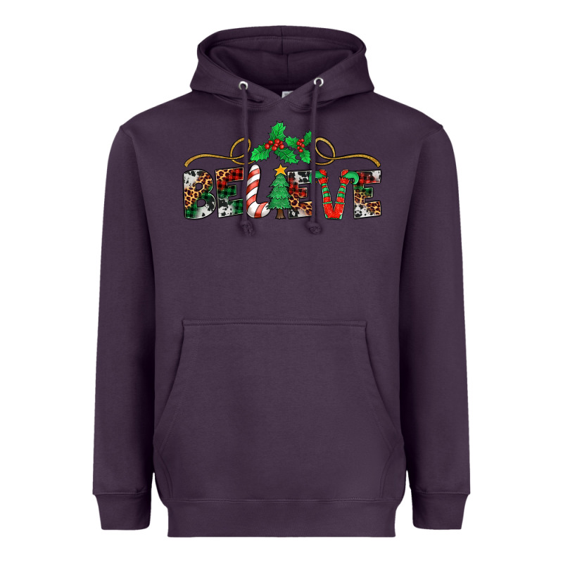 Believe Santa Claus Christmas Heavyweight Hoodie by Jasminsmagicworld | Teevron