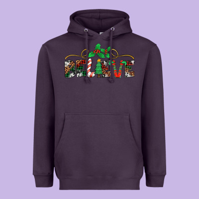 Believe Santa Claus Christmas Heavyweight Hoodie Designed By Jasminsmagicworld
