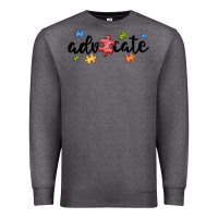 Charcoal Heather advocate autism Premium Sweatshirt - MaliasSmallBusiness
