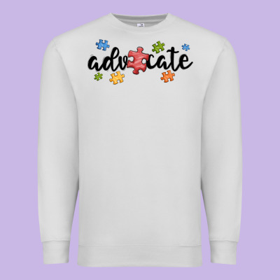 Advocate Autism Premium Sweatshirt Designed By Maliassmallbusiness