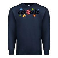 Navy advocate autism Premium Sweatshirt - MaliasSmallBusiness