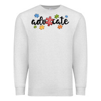 Oatmeal Heather advocate autism Premium Sweatshirt - MaliasSmallBusiness
