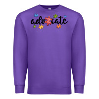 Purple advocate autism Premium Sweatshirt - MaliasSmallBusiness