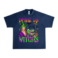 Navy drink up witches Urban Heavy Tee - Zillion Design Studio