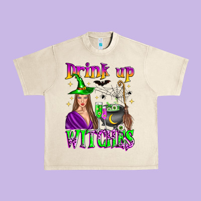Drink Up Witches Urban Heavy Tee Designed By Zillion Design Studio