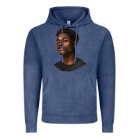Vintage Denim afro man Vintage Hoodie - texasbilliewilder