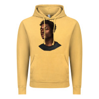 Vintage Mustard afro man Vintage Hoodie - texasbilliewilder