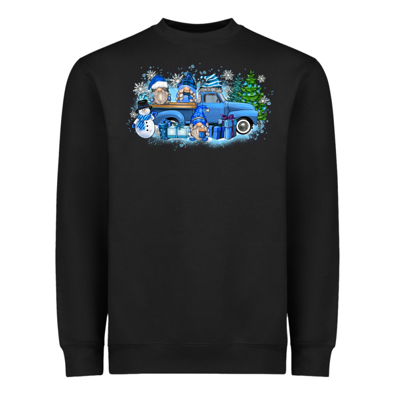 Snow Gnome Truck Heavyweight Sweatshirt by Zillion Design Studio | Teevron