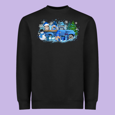 Heavyweight Sweatshirt snow gnome truck