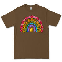 Cacao easter and spring with flowers carrots butterfly and sunflower rainbow Premium Tee - Artiststas
