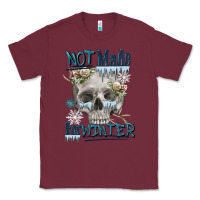 Burgundy not made for winter skull Classic Tee - FaDigitalArtStudio