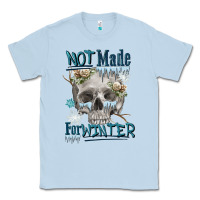 Dusty Blue not made for winter skull Classic Tee - FaDigitalArtStudio