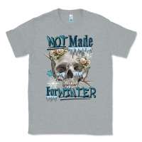 Heather Grey not made for winter skull Classic Tee - FaDigitalArtStudio