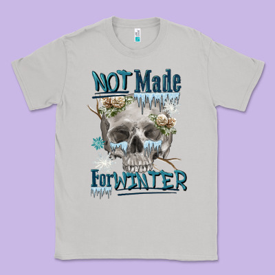 Not Made For Winter Skull Classic Tee Designed By Fadigitalartstudio