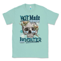 Seafoam not made for winter skull Classic Tee - FaDigitalArtStudio