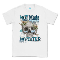 White not made for winter skull Classic Tee - FaDigitalArtStudio
