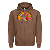Chestnut back to school rainbow Zipper Hoodie - AdoDesignShop