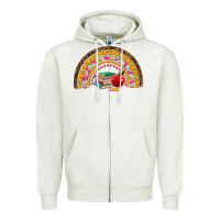 Oatmeal Heather back to school rainbow Zipper Hoodie - AdoDesignShop