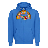 True Royal back to school rainbow Zipper Hoodie - AdoDesignShop