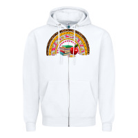 White back to school rainbow Zipper Hoodie - AdoDesignShop