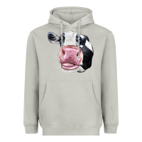 Moon Dust Cute Holstein Face Heavyweight Hoodie - LillyAllenDesigns