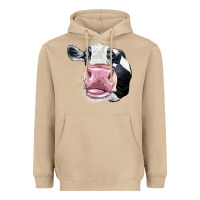 Mushroom Cute Holstein Face Heavyweight Hoodie - LillyAllenDesigns