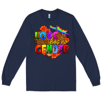 Navy love has no gender Long Sleeve Tee - HRA Design Shop