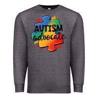 Charcoal Heather autism advocate Premium Sweatshirt - MaliasSmallBusiness