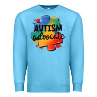 Ocean Blue autism advocate Premium Sweatshirt - MaliasSmallBusiness