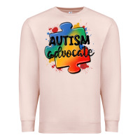 Pale Pink autism advocate Premium Sweatshirt - MaliasSmallBusiness