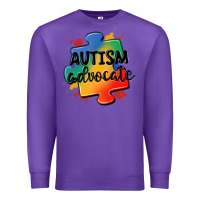 Purple autism advocate Premium Sweatshirt - MaliasSmallBusiness