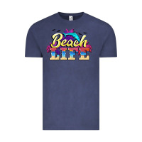 Vintage Denim beach life Vintage Tee - BarkalooDesign