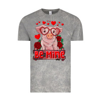 Be Mine Valentine's Day Baby Pig Vintage Tee | Teevron