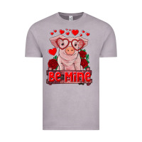 Vintage Zinc be mine valentine's day baby pig Vintage Tee - RanaPortraitStore