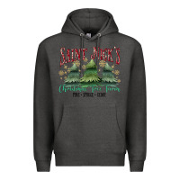 Charcoal Heather Saint Nick's Christmas Tree Farm Premium Hoodie - MaliasSmallBusiness