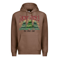 Chestnut Saint Nick's Christmas Tree Farm Premium Hoodie - MaliasSmallBusiness