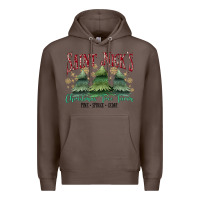 Coffee Saint Nick's Christmas Tree Farm Premium Hoodie - MaliasSmallBusiness