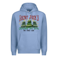 Colony Blue Saint Nick's Christmas Tree Farm Premium Hoodie - MaliasSmallBusiness