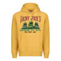 Mustard Saint Nick's Christmas Tree Farm Premium Hoodie - MaliasSmallBusiness